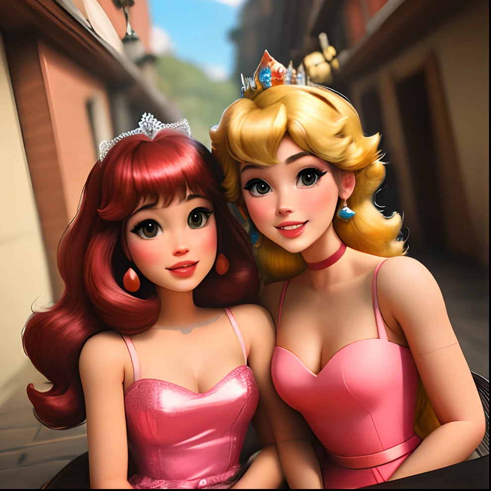 Barbie and Princess peach