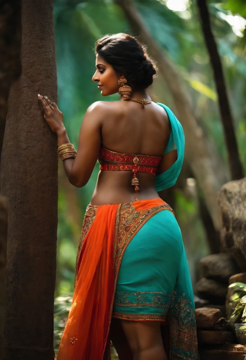 indian girl dark skin big butt