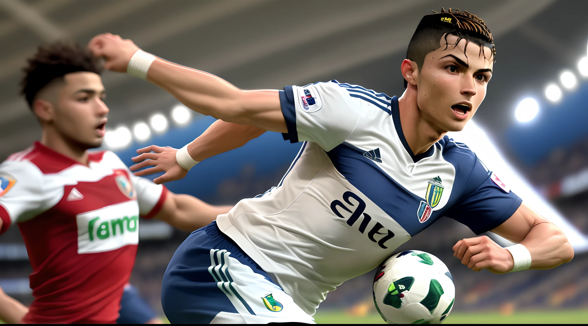 Cristiano Ronaldo playing for pumas