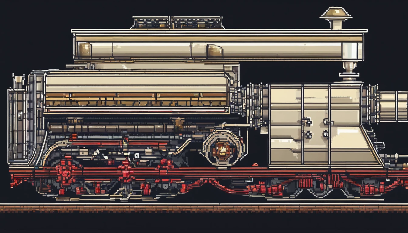 Steam locomotive(There are channels on the sides of the tank/Platforms and railings)(Directly right view) (modernization)