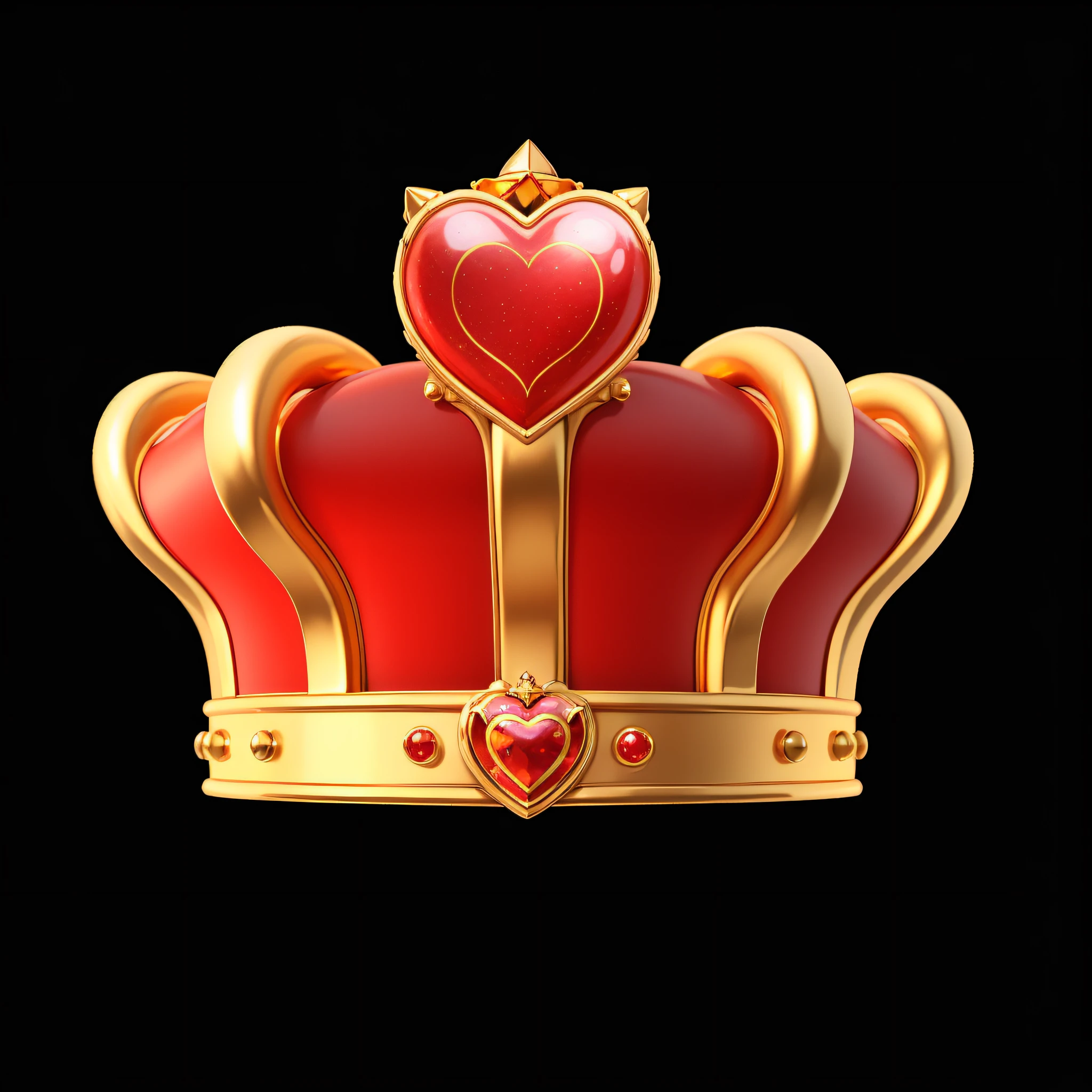 gold,Golden crown,Fine details,Perfect model details,Cartoony,The highest masterpiece,high high quality