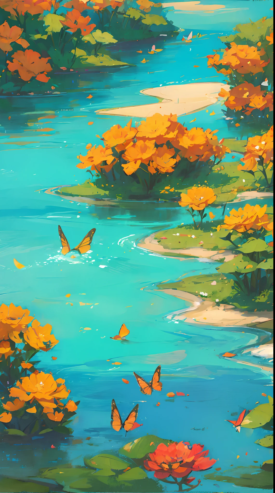 Butterflys in the lagoon