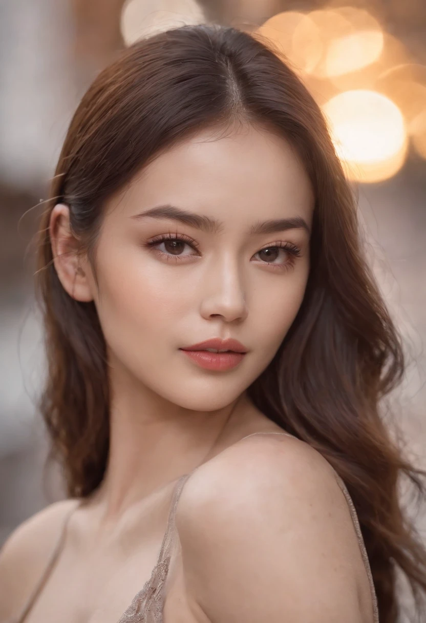 Beautiful face, sexy, seductive, erotic lingerie, Mid-autumn elements, perfect body, ultra-clear photography, marine background, bumps