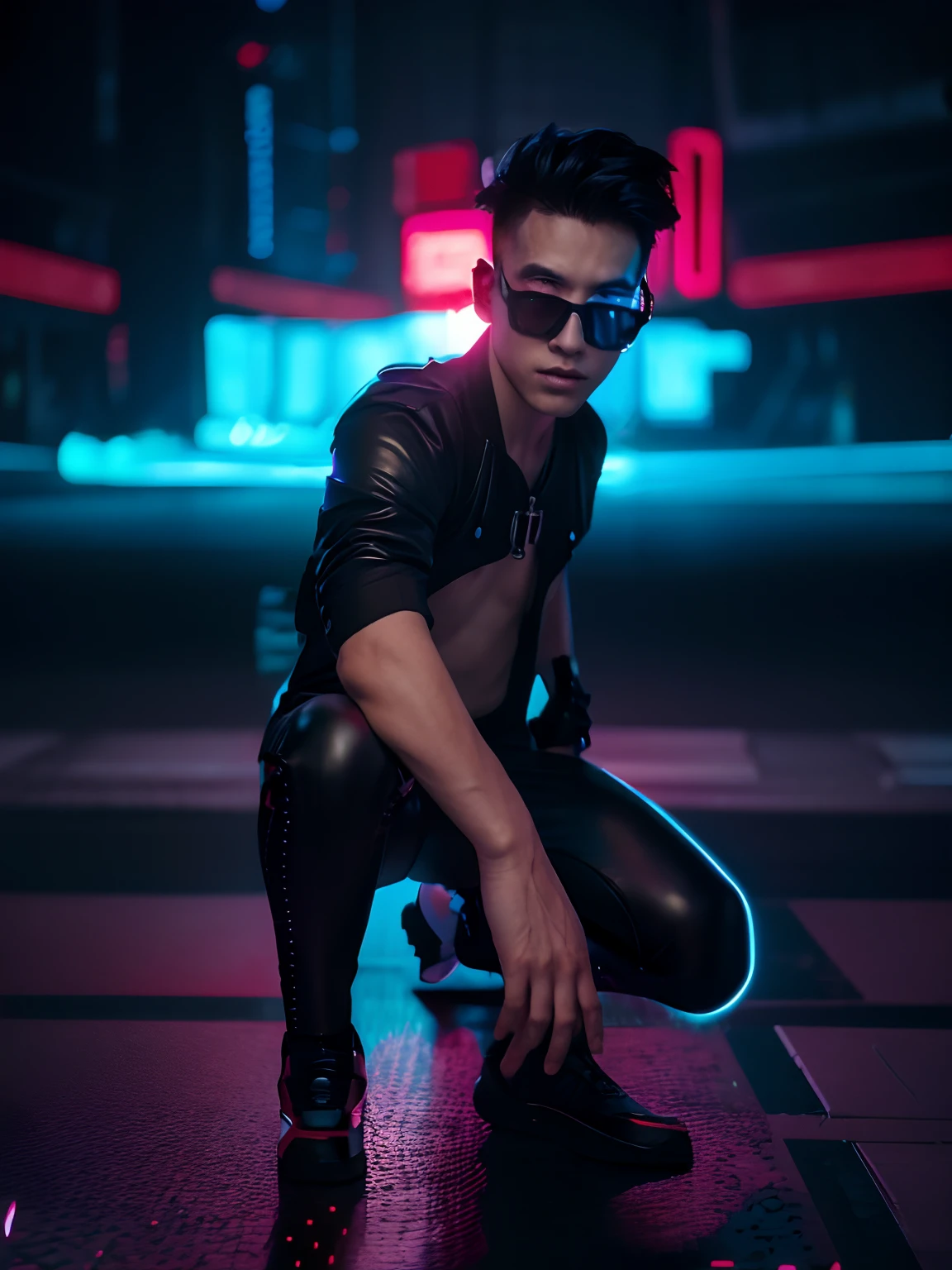 change background cyberpunk handsom boy,realistic face,8k ultra realistic
