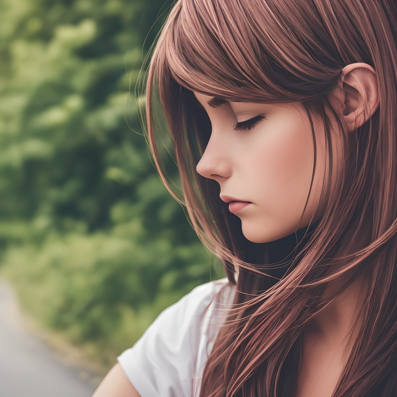 Color mood of boredom   , bestquality ,10 , high-res ,(( art )), (natural) , 1woman ,Switzerland,