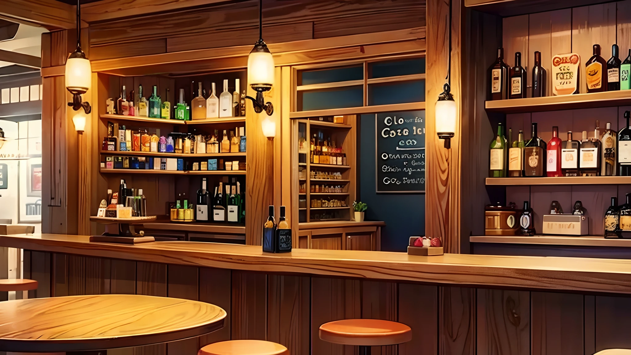 bar、Tavern in a fantasy world、Luida's Tavern、wide々And in the store、Filled with customers