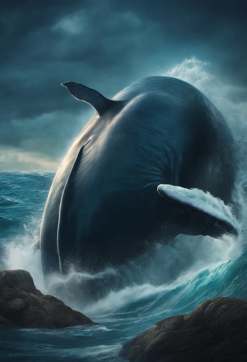 Jonah fell into the sea and was swallowed by a large whale!