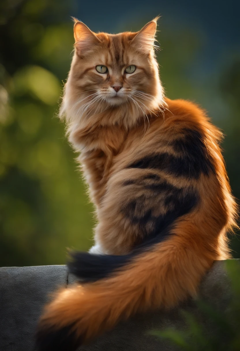 catman，a cat tail