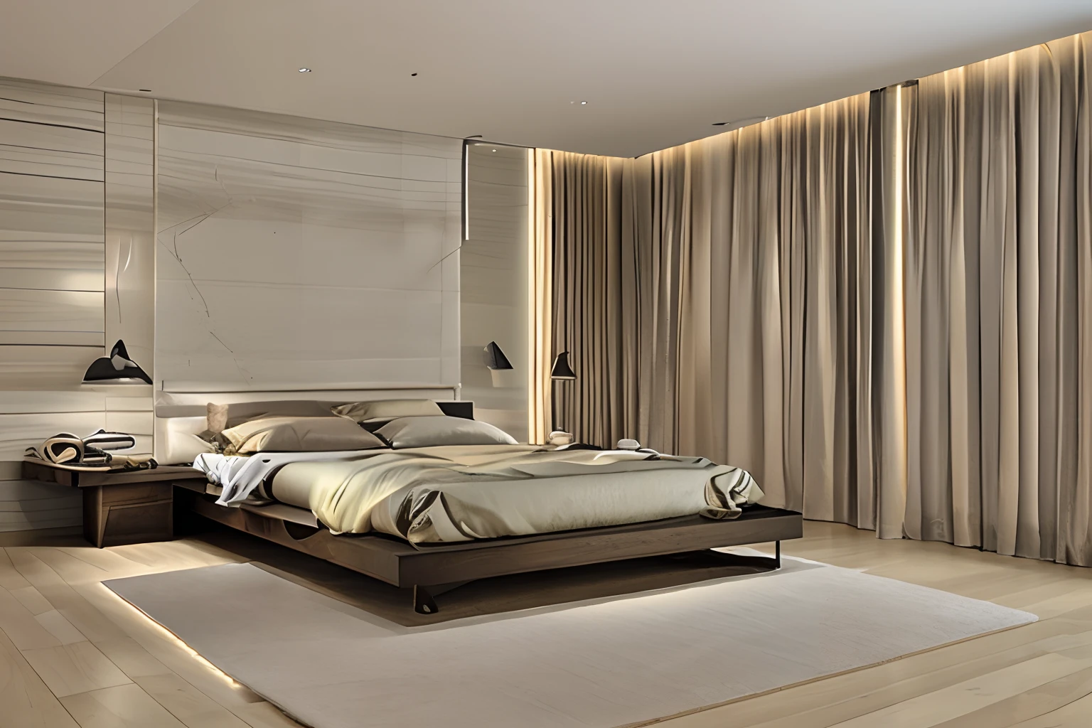 Sophisticated Fashionable bedroom