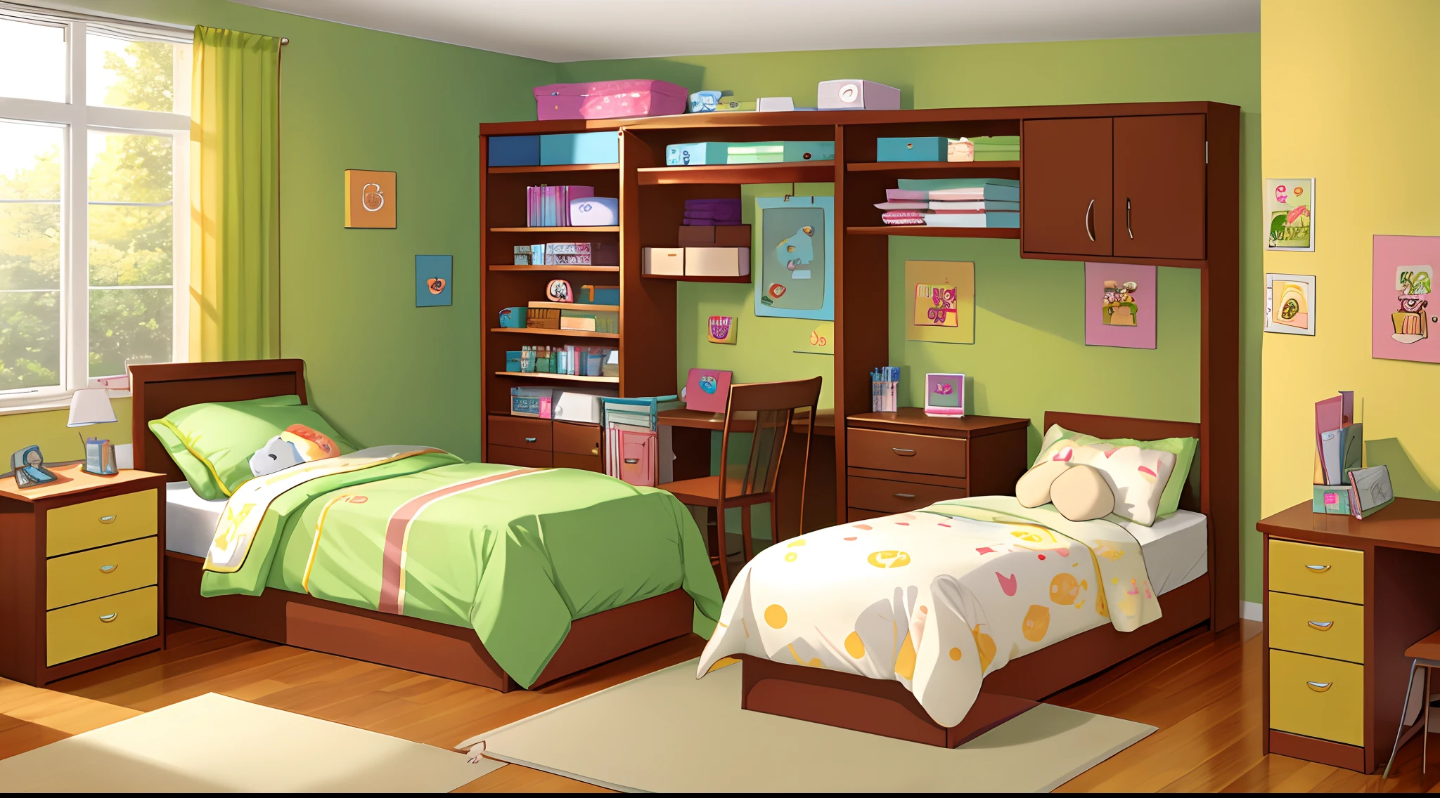 subsurface　s room　cute little　plushies　a bed　closet　desk　bookcase