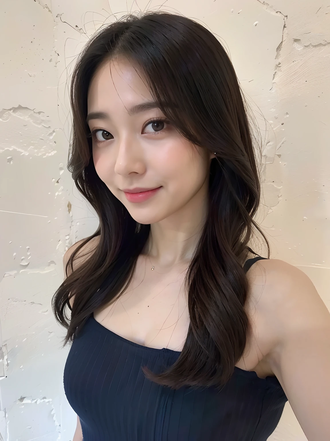 ((top-quality、8K、masterpiece:1.3))、1girl in、Slender beauty with an emphasis on muscles:1.3、(Random Hair Styles:1.2)、lightly dressed、Thin face、detailedeyes、二重まぶた、A smile、、perspiring、Tired