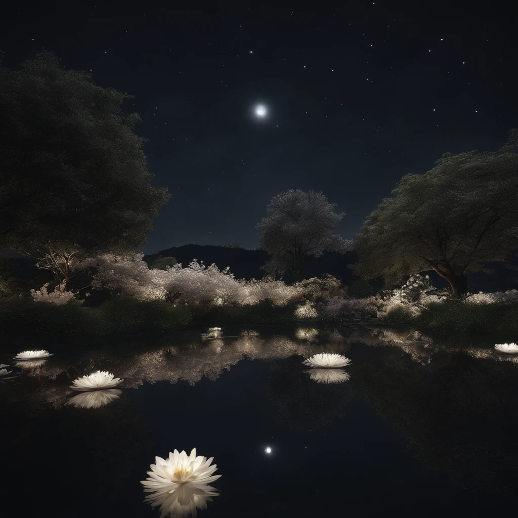 8k, ultra-fine, wide-angle lens expression, (night sky:1.5),(masterpiece), (best quality, high quality:1.4),{Photorealistic},Realistic,Hyper Realistic,perfect anatomy,ultra detailed,perfect design,ultra detailed structures,no humans,nostalgia,night sky, garden, water, Japanese chrysanthemums blooming, magical, soothing the fatigue of the day,droneview,
EasyNegative,negative_hand-neg, (worst quality, low quality,humans,,bad hands, watermark, username:1.2,monochrome,grayscale, poorly eyes,)