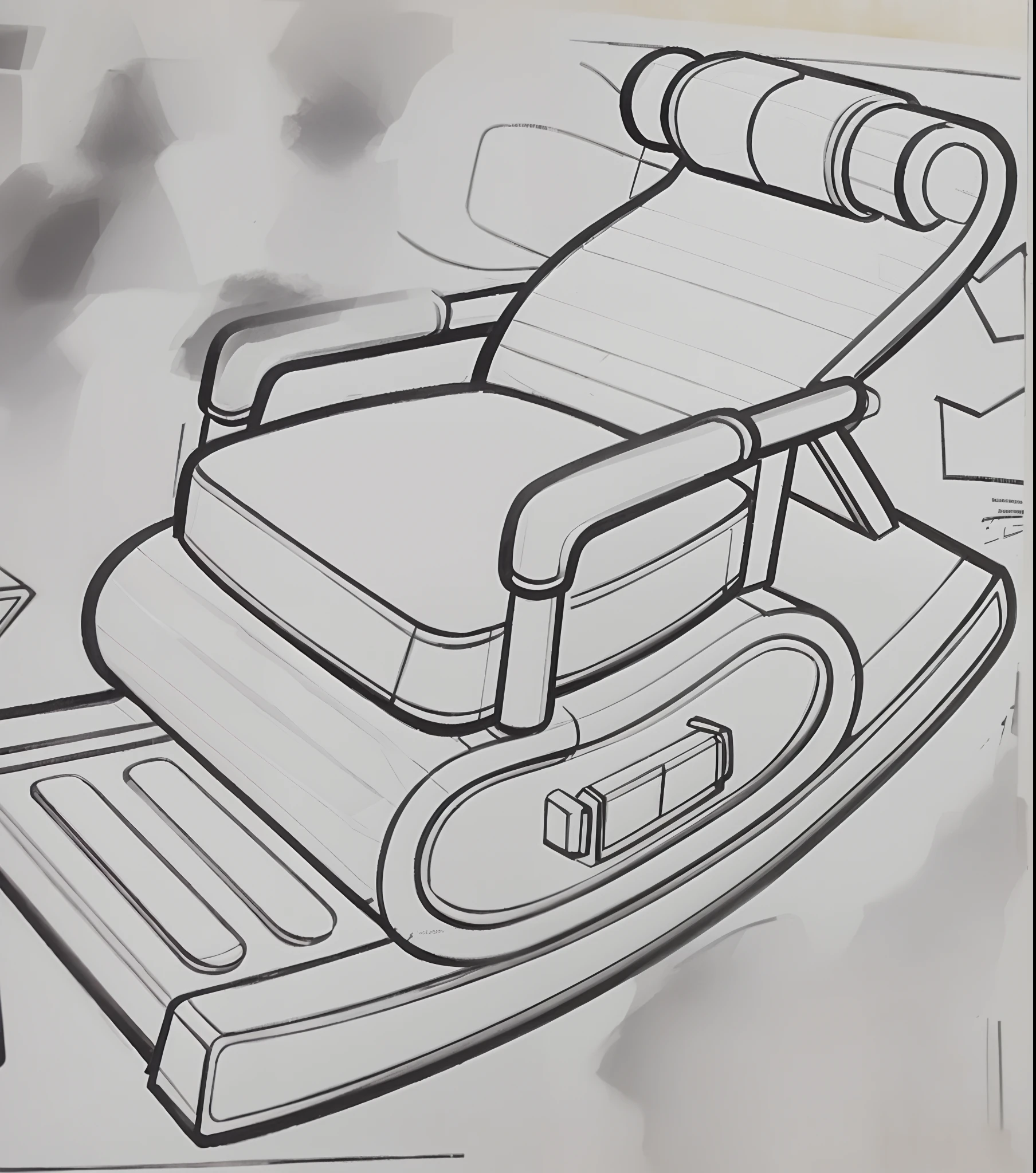a chair,Seats, prop design, Concept illustration,Furniture concept