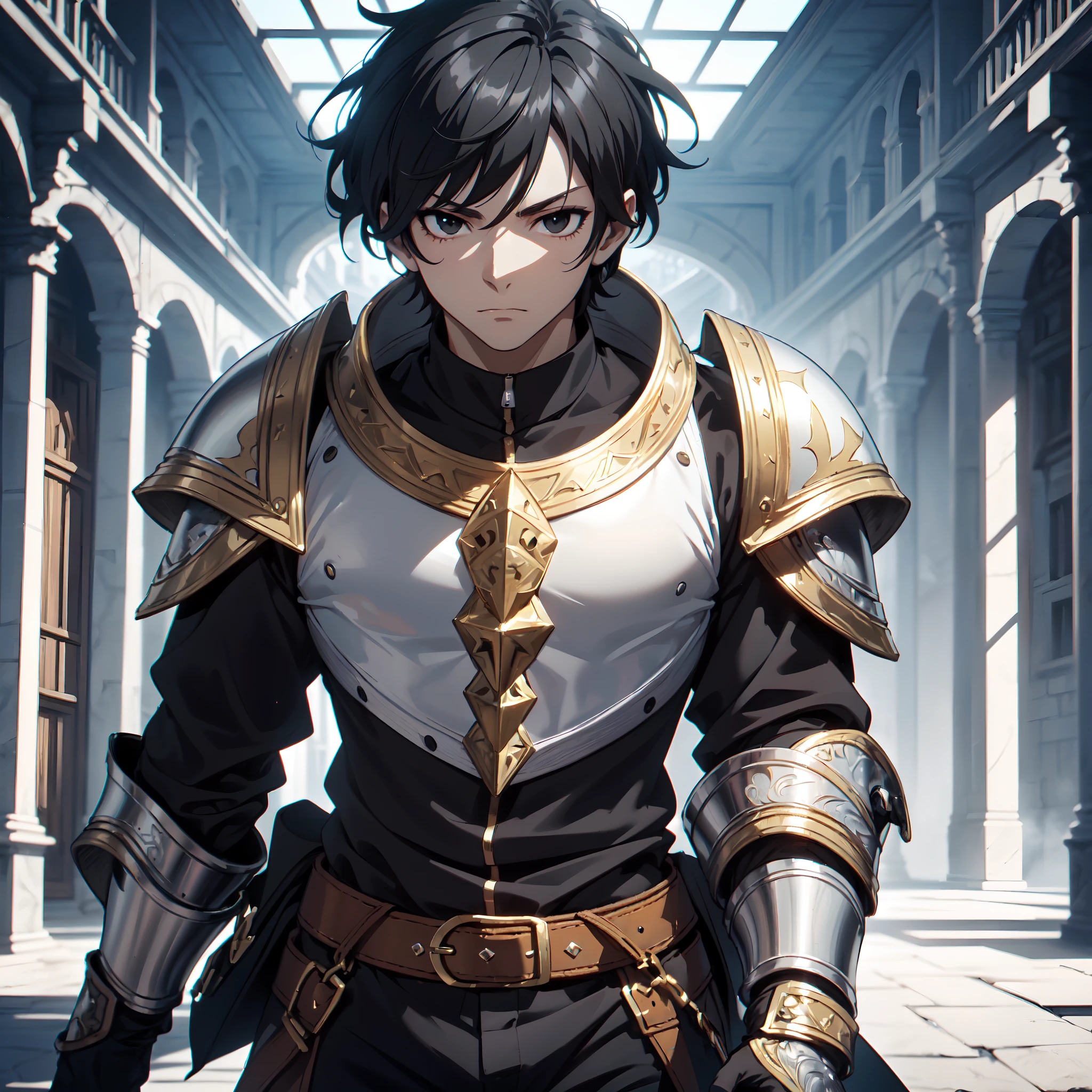 128K Ultra High Definition,
128K Ultra High Quality,
128K Ultra High Resolution,
Best Definition,
Best Quality,
Best Resolution,
Perfectly Detailed,
Perfectly Designed,
Extremely Detailed,
Extremely Designed,
Hyper Detailed,
Hyper Definition,
Hyper Quality,
Hyper Resolution,
Masterpiece,
(((Anime))),
Body Shot,
(((Boy))),
Handsome,
Muscular Body,
(((Black Short Hair))),
(((Black Eyes))),
(((Hyper Detailed & Perfectly Designed With Ultra High Quality White Tribal Armor))),
(((Inside Of Medieval Royal Palace Background Scenery))),