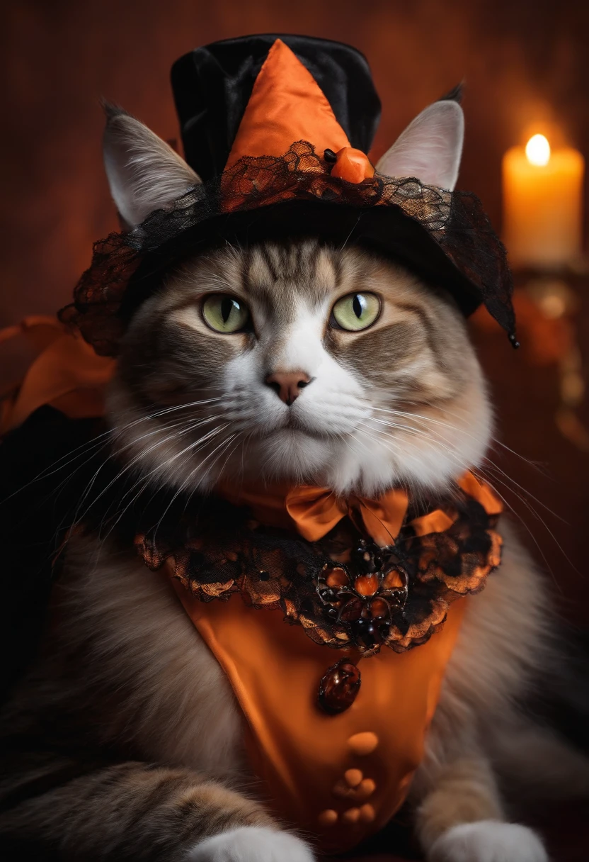 cat in halloween costume