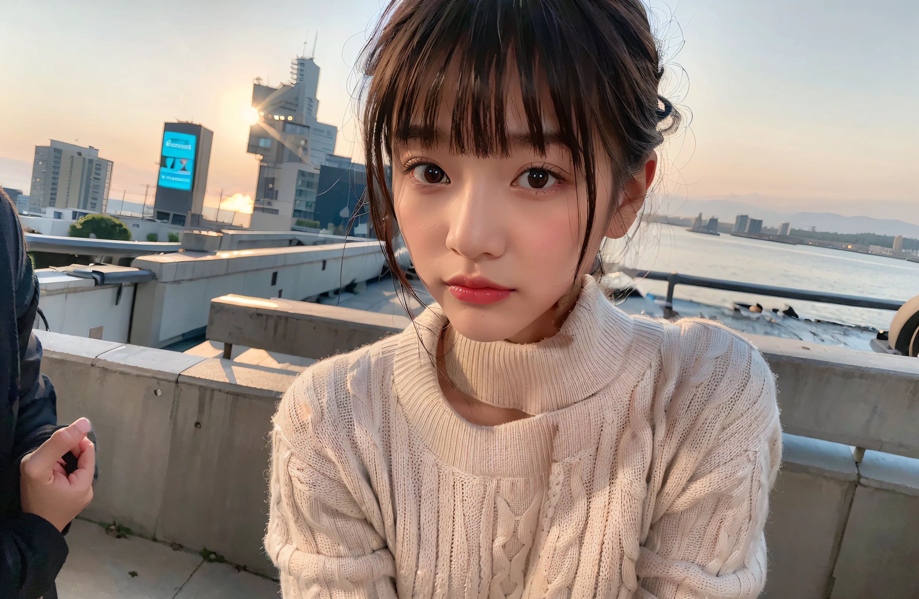 1girl,beautiful vintage color, instagram (photorealistic, high resolution:1.4), ((puffy eyes)), looking at viewer, , full body (8k, RAW photo, best quality, masterpiece:1.2), (realistic, photo-realistic:1.37),(sharp focus:1.2), professional lighting, photon mapping, radiosity, physically-based rendering, (pale skin:1.2),,(small breasts:1.2),, looking at viewer, (middle hair:1.2), portrait, purple eyes, (sliver hair:1.2),bangs, (simple background:1.4), solo, upper body, white background,realistic,(masterpiece:1.4),(best quality:1.4),(shiny skin),fashi-girl,makeup,(closed mouth:1.4),(skinny,,shy, :1.3),(white Turtleneck sweater:1.2), ulzzang-6500-v1.1, pureerosface_v1,
