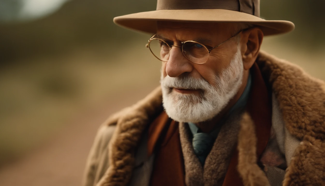Sigmund freud Using Outdoor safari outfit