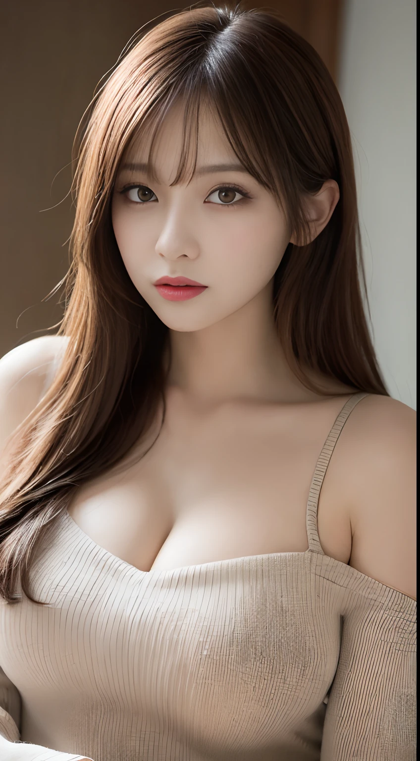 Princess , in castle, high quality, super quality, (detailed face:1.4) ,beautiful woman , golden eyes, long blonde hair , tight gorgeous dress, tiara, necklace , earring , sharpe eyebrow , beautiful bangs are covering her eyes , (huge breast:1.6)  ,upper body  ,slender 