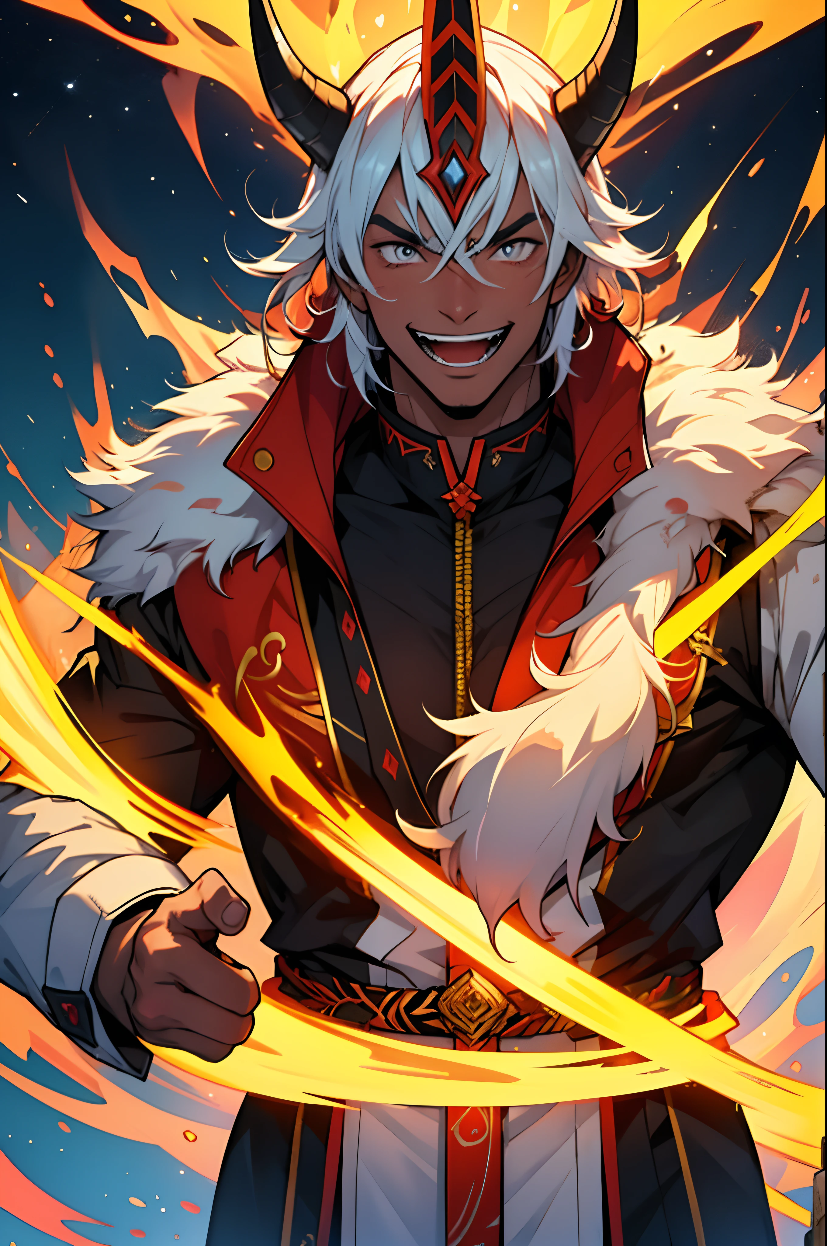 Ignarok is a charismatic and fiery-hearted man, his presence exuding warmth and passion. He's a symbol of resilience and rebirth, and his laughter can light up even the darkest of days.
