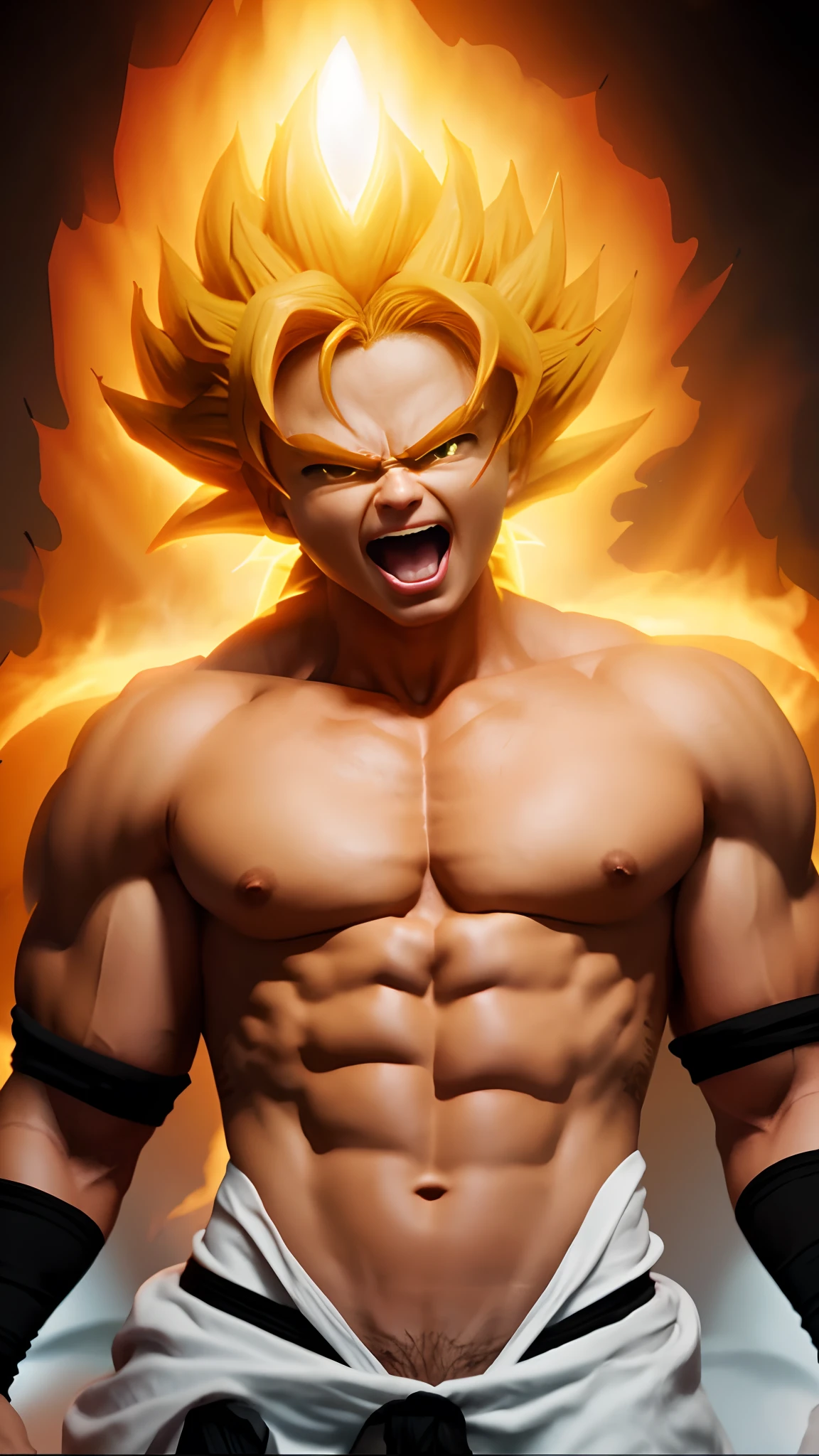 Super saiyan,realistic