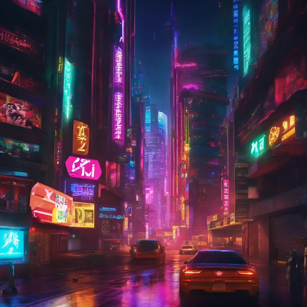 Personachi Cyberpunk,urban buildings,with black background,tmasterpiece,Real recovery,Improve the details,Fujifilm XT3 realistic painting masterpiece,Better quality,8K UHD,digital SLR camera