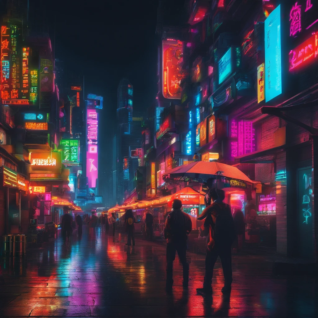 Personachi Cyberpunk，urban buildings，with black background，tmasterpiece，Real recovery，Improve the details，Fujifilm XT3 realistic painting masterpiece，Better quality，8K  UHD，digital SLR camera