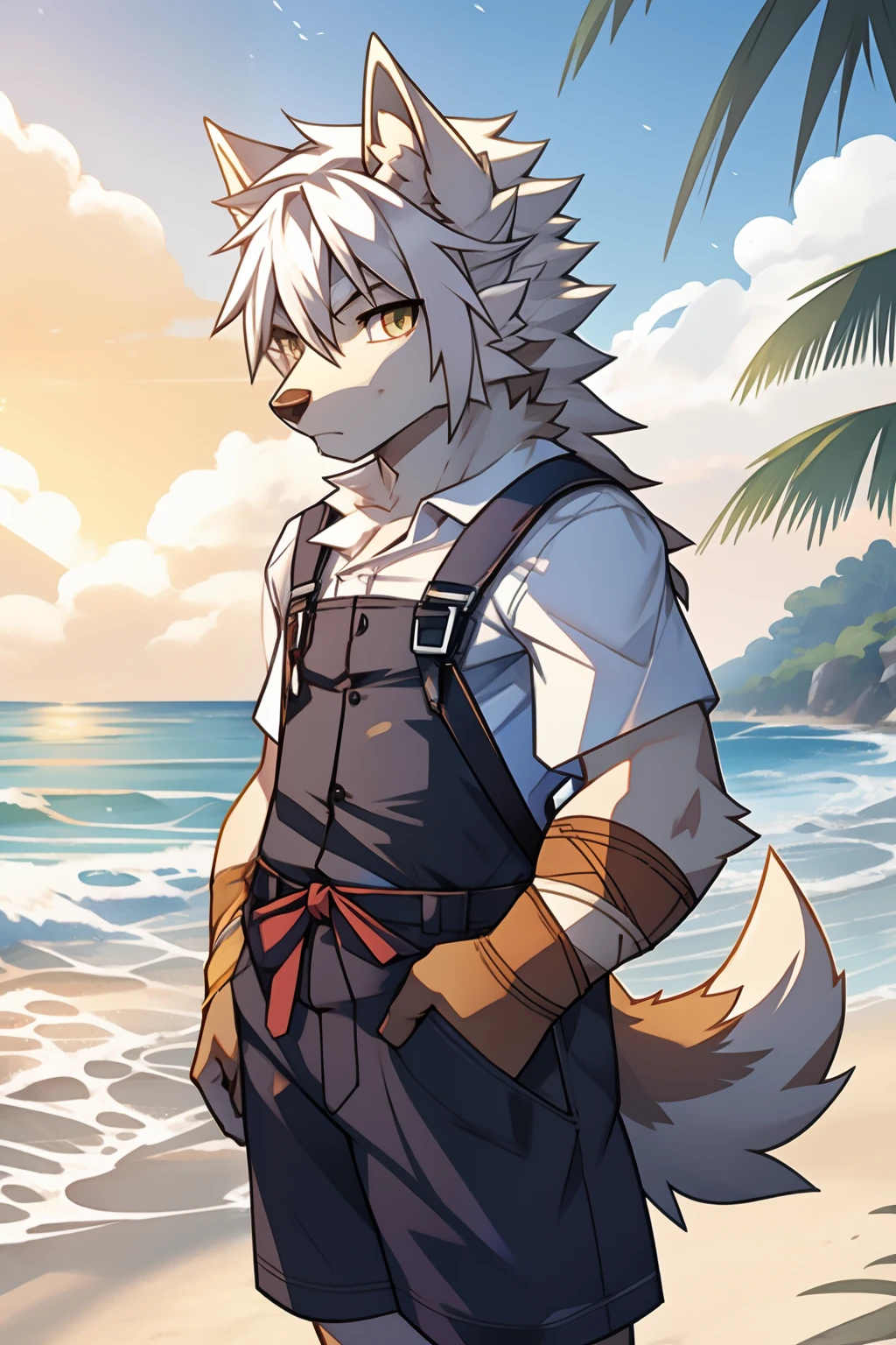 short- sleeved,Suspenders