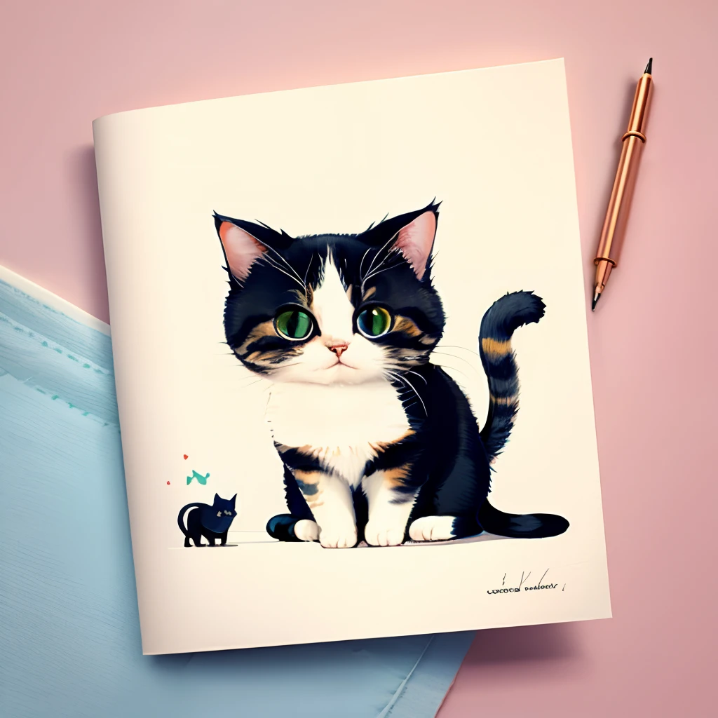 Cute cat illustration