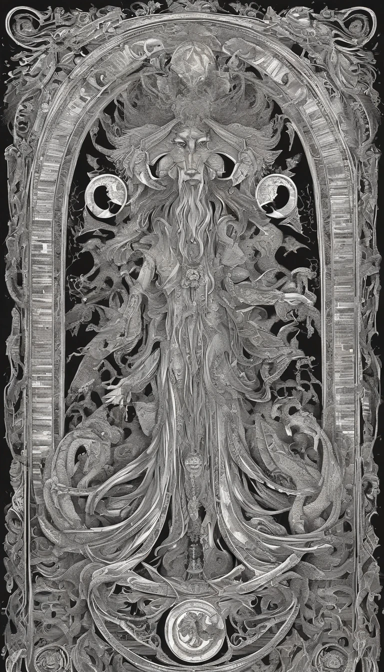 Das profundezas ele emerge, diabo,
O Desfile de Cthulhu em tons carmesim.
Sussurros do eco sobrenatural,
Um festival onde a loucura e a beleza se fundem.
In the night sky adorned with abyssal splendor,
Blood-stained feathers dance and fly.
Intertwined by threads of fate,
The crazed revel in the roar of ecstasy.
Oh poderoso Cthulhu, Ruler of the Depths,
In our pursuit of such helpless desires,
Embarcamos em um caminho de loucura e desespero,
Guided by the disciples of the One We Adorn.
Na grande avenida, formas grotescas passo a passo,
Where terror and beauty intertwine.
No reino betwixt sonhos e pesadelos,
We surrender to the sanctuary of euphoria.
Louve seu nome, o grande Cthulhu,
Monarca do abismo, a fonte de nossa insanidade.
On this stage of the eternal procession,
Celebramos a chegada da calamidade mundial.