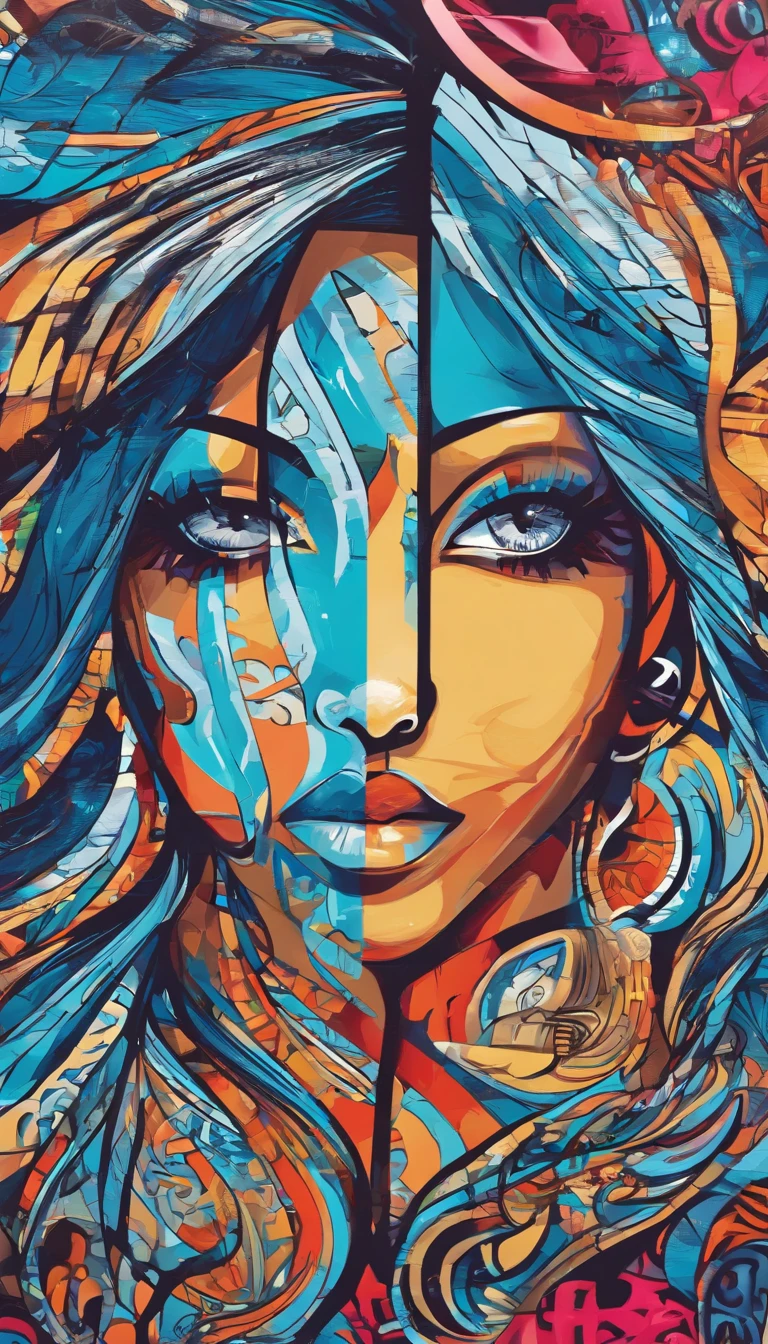 best quality, mastery, cabelo detalhado, Altas, (((Yunyun))) ,colar, ornamento de cabelo, (beautiful face), vestido azul, Olhando para o Viewer, cabelos azuis, Standing, (Acima da cintura),Medusa
