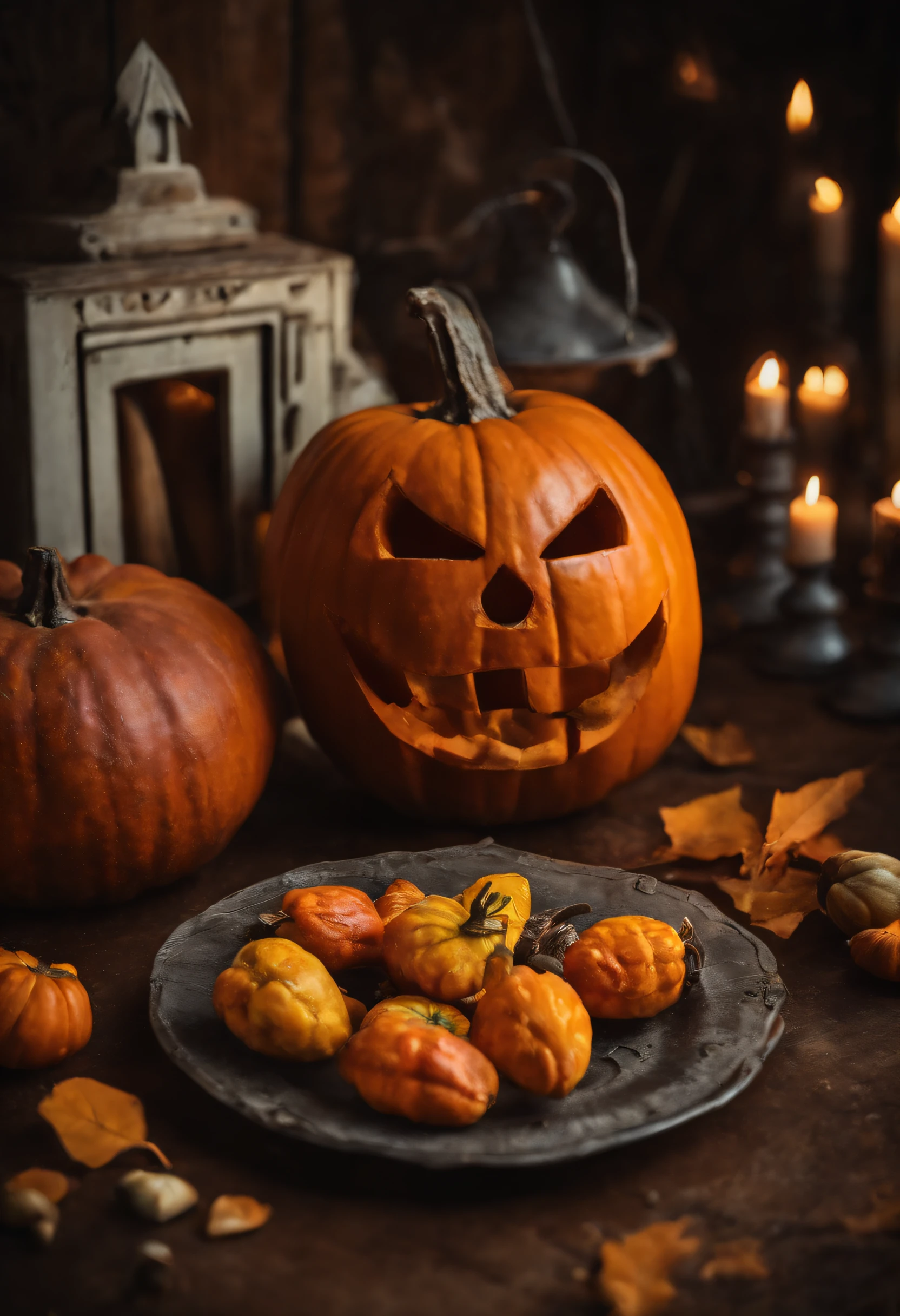 food with halloween elements