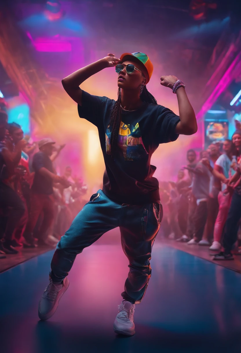 Ultra Realistic Hiphop Style Ad in Motion (No Poster Writing) de dance personnage flyer style 2020