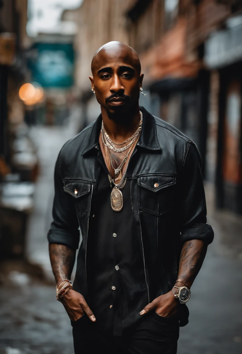 Ultra realistic 2pac style pub  (No Poster Writing) personnage flyer style 2020 street art portrait