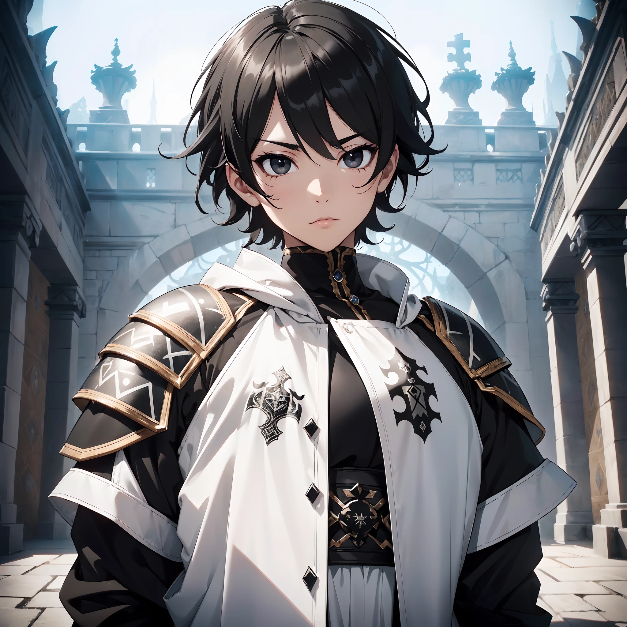 128K Ultra High Definition,
128K Ultra High Quality,
128K Ultra High Resolution,
Best Definition,
Best Quality,
Best Resolution,
Perfectly Detailed,
Perfectly Designed,
Extremely Detailed,
Extremely Designed,
Hyper Detailed,
Hyper Definition,
Hyper Quality,
Hyper Resolution,
Masterpiece,
(((Anime))),
Body Shot,
(((Boy))),
Handsome,
Muscular Body,
(((Black Short Hair))),
(((Black Eyes))),
(((Hyper Detailed & Perfectly Designed With Ultra High Quality White Tribal Armor))),
(((Inside Of Medieval Royal Palace Background Scenery))),