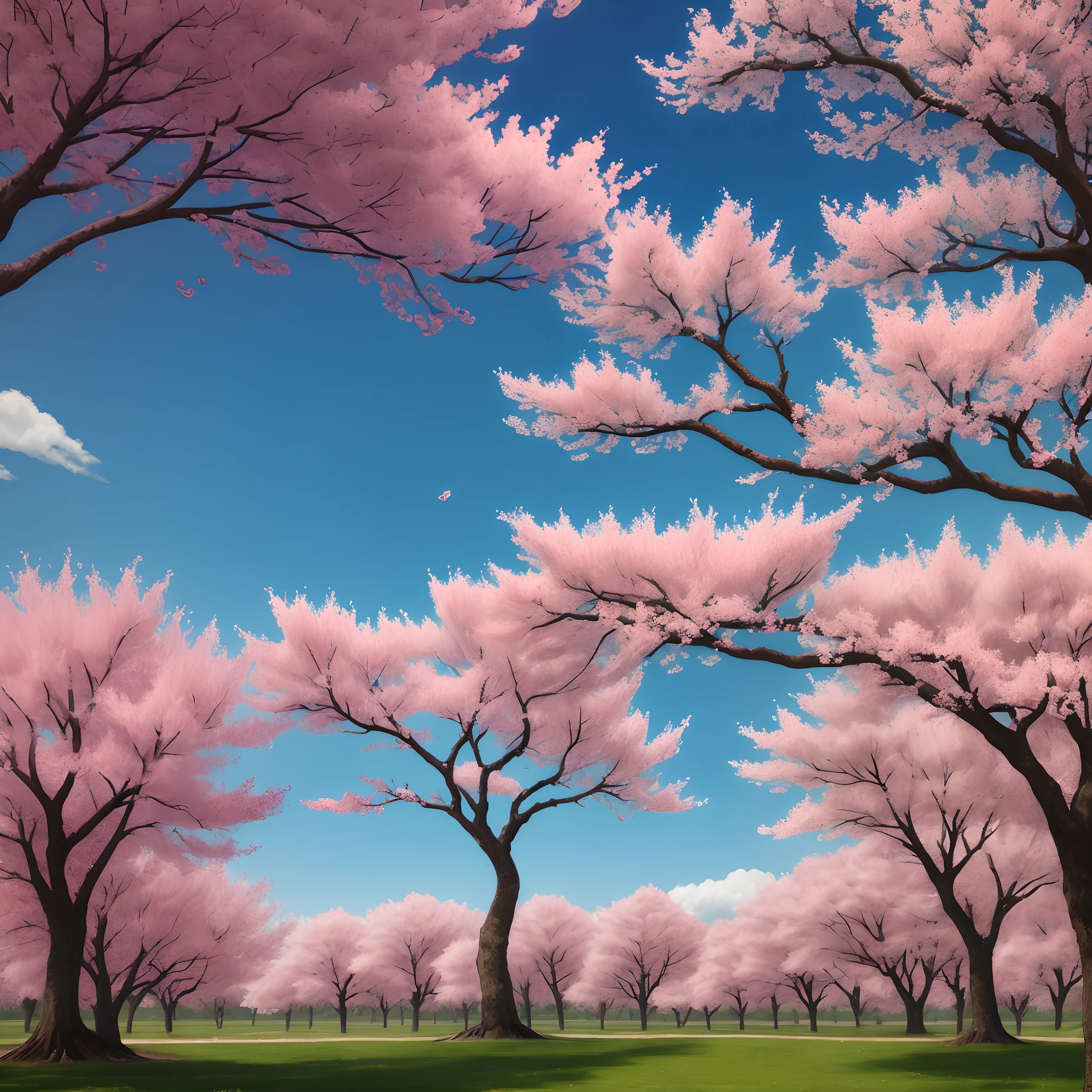 kosmos　cherry trees