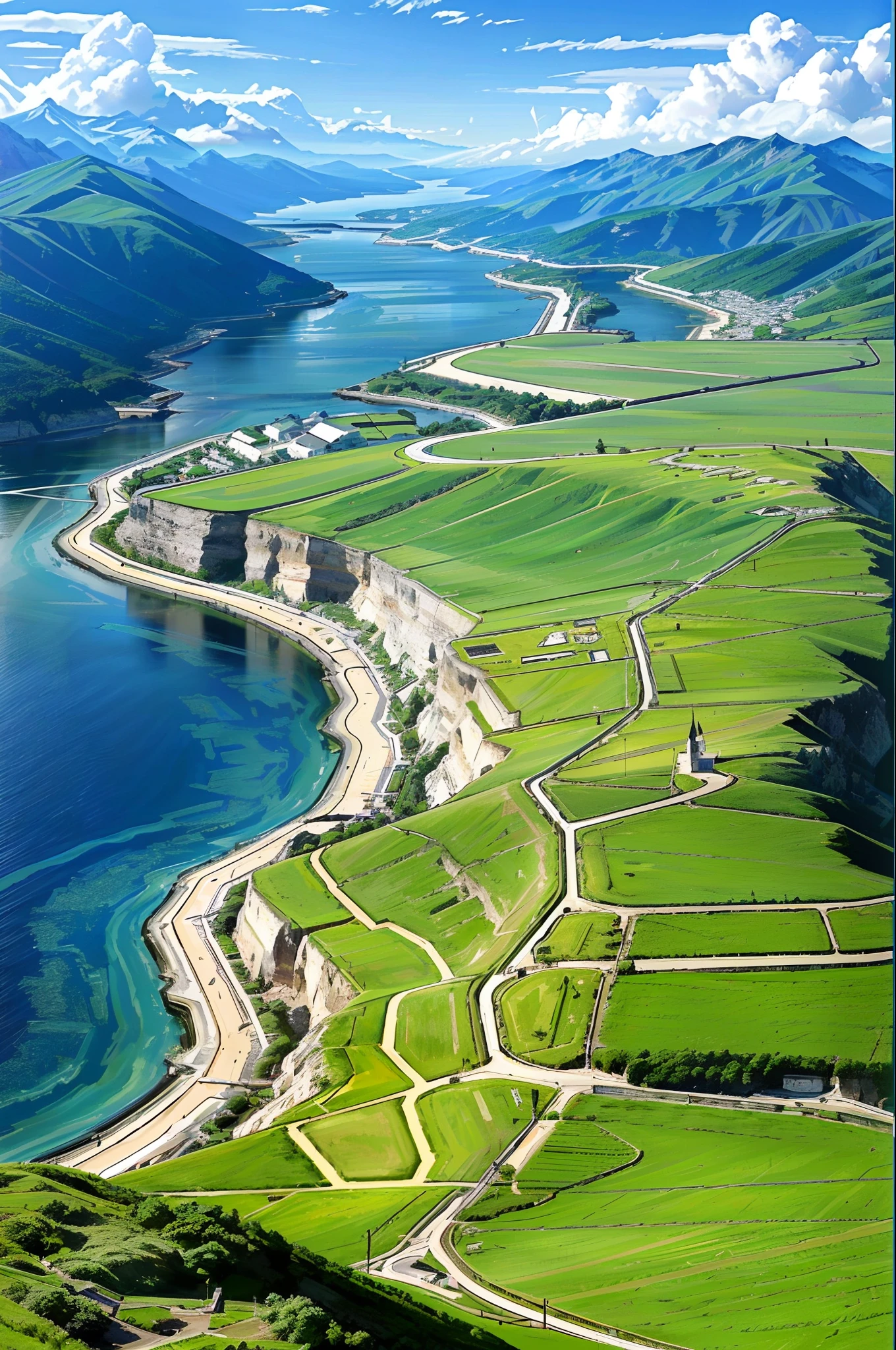 Fantastic landscape map