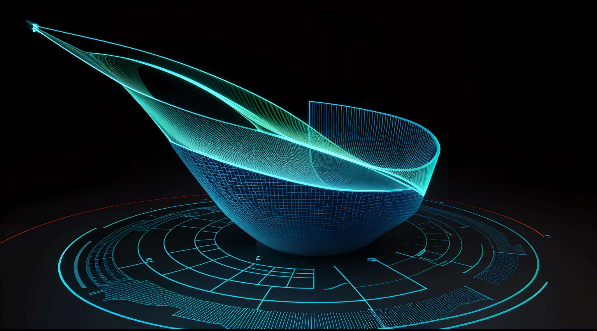 Engaging 3D visualization featuring stunning graphs、glinting