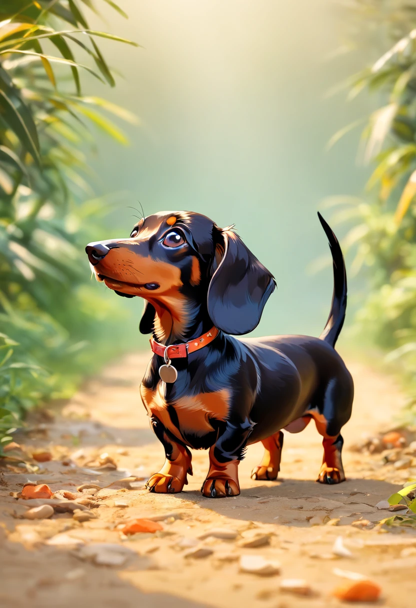 "Produces ultra-high-resolution images of chic miniature Dachshund dogs, In classic poses . Advanced macro photography techniques are used to bring out the intricate details of the miniature Dachshund dog's coat, mustache, e olhos expressivos. exposure."

Place the camera at eye level with the miniature dachshund dog to create an intimate connection between the viewer and the subject of the miniature dachshund dog. Implemente uma abertura ampla para criar uma profundidade de campo rasa, making the miniature dachshund dog stand out clearly against a softly blurred background.

Enhance lighting to highlight the textures and contours of your miniature dachshund dog's body, e use software para remover sombras duras e criar uma atmosfera aconchegante.

Pick up the Miniature Dachshund dog in a relaxed position, mas equilibrado, Showing Flexibility and Grace. Tente capturar momentos de movimento natural, alongamento, Grooming, etc. to convey an authentic feeling.

We implement post-processing techniques that improve image clarity, Contraste, and color balance, Preserving Every Aspect of Your Miniature Dachshund Dog, From its intricate patterns to its intense gaze, renderizando-o em detalhes impressionantes.

finalmente, Capture a fleeting moment that conveys the gentle beauty and innate grace of the Miniature Dachshund and celebrates the Miniature Dachshund's unique essence of curiosity and poise. "