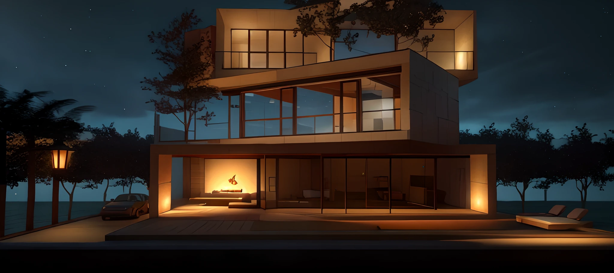render, lights