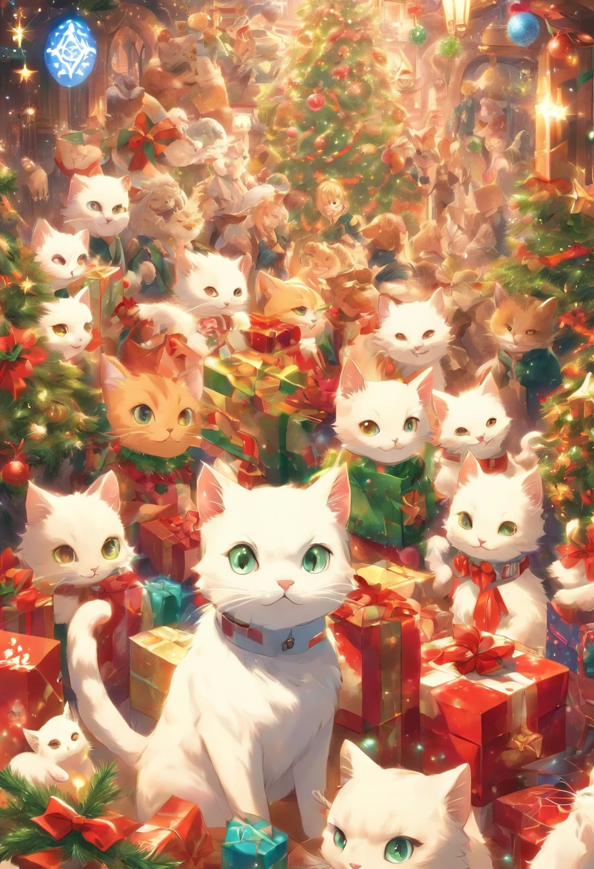 White Cat Christmas Party,Biology is correct