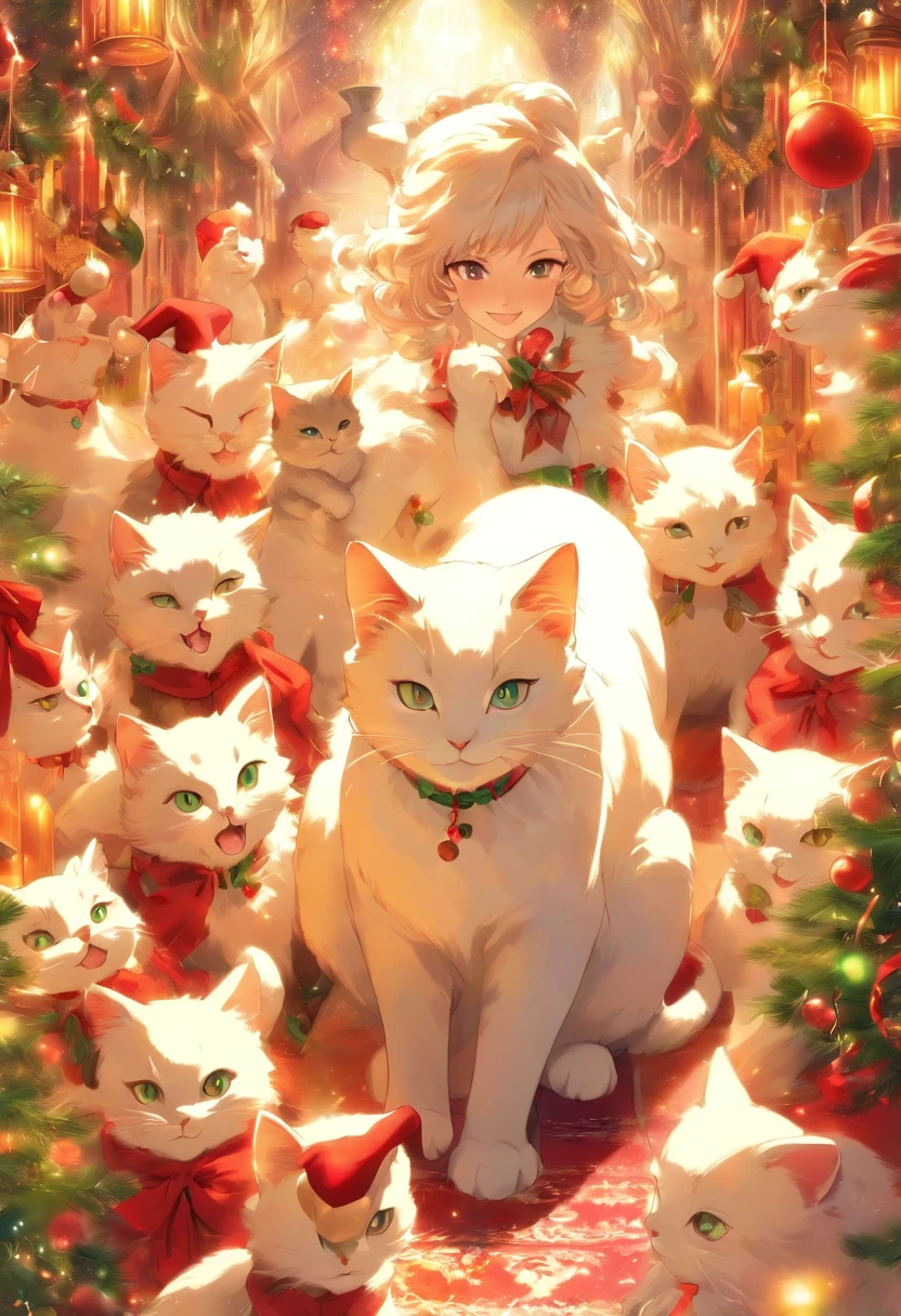 White Cat Christmas Party,Biology is correct