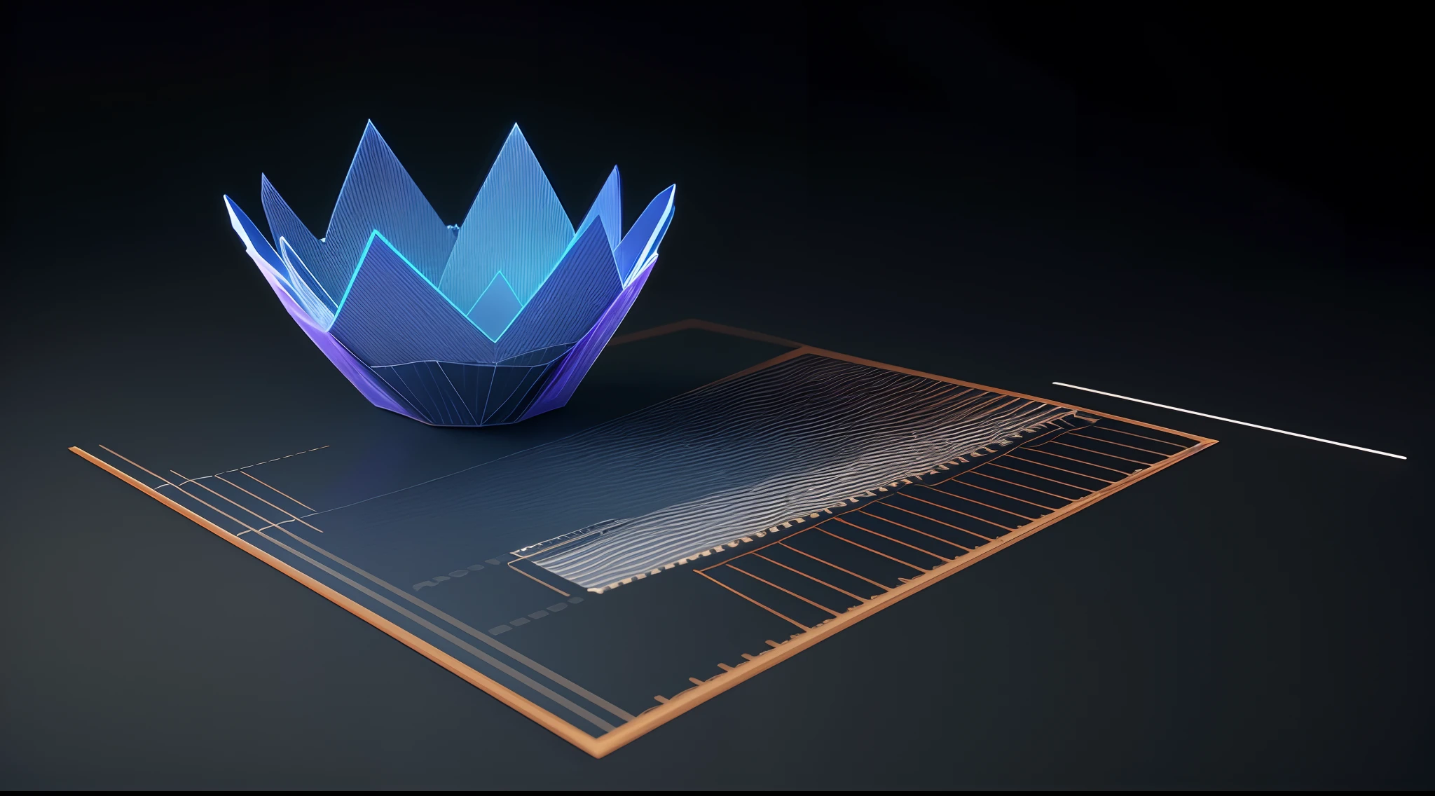 Engaging 3D visualization featuring stunning graphs、glinting
