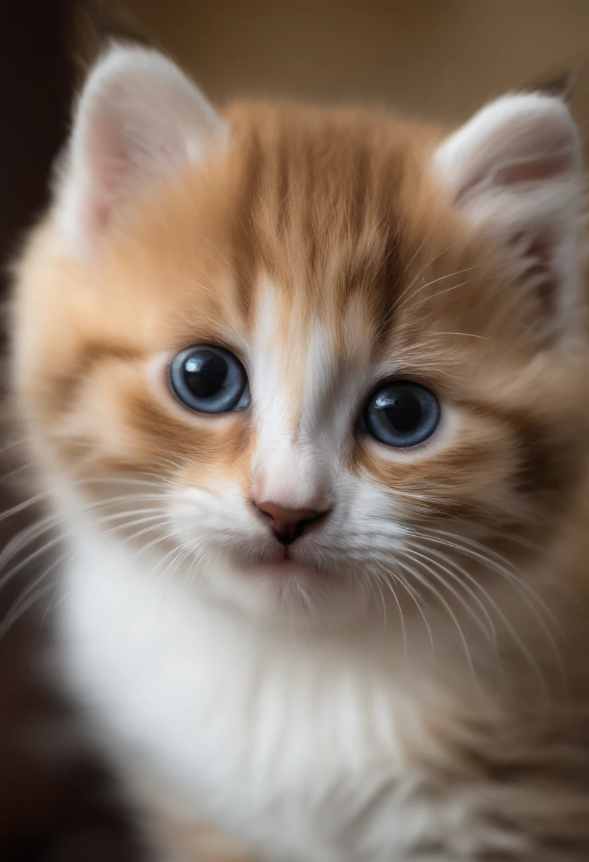 Furry cat, cat、Extremely cute,,Movmov、Movmov、Ultimate HD image quality、hyper HD、high detal、Best quality、It is color-coded in black and white like a panda