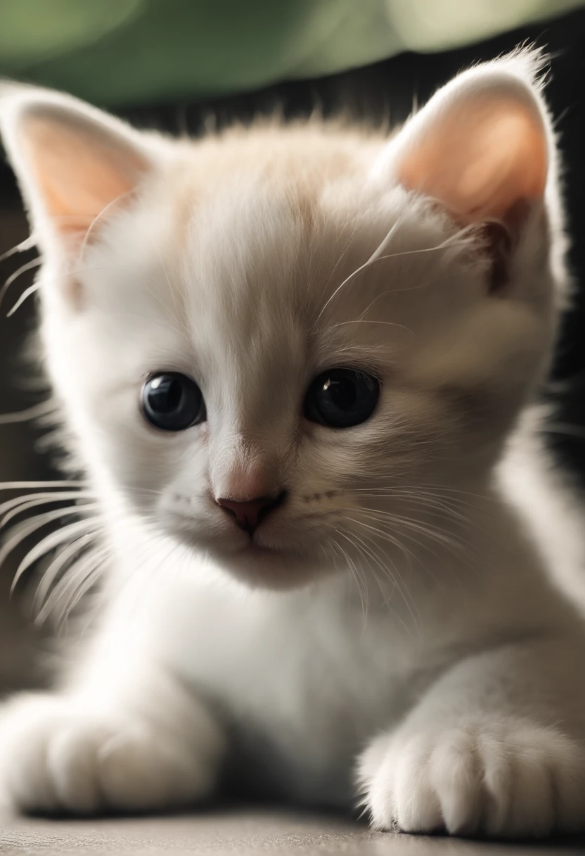 Furry cat, cat、Extremely cute,,Movmov、Movmov、Ultimate HD image quality、hyper HD、high detal、Best quality、It is color-coded in black and white like a panda