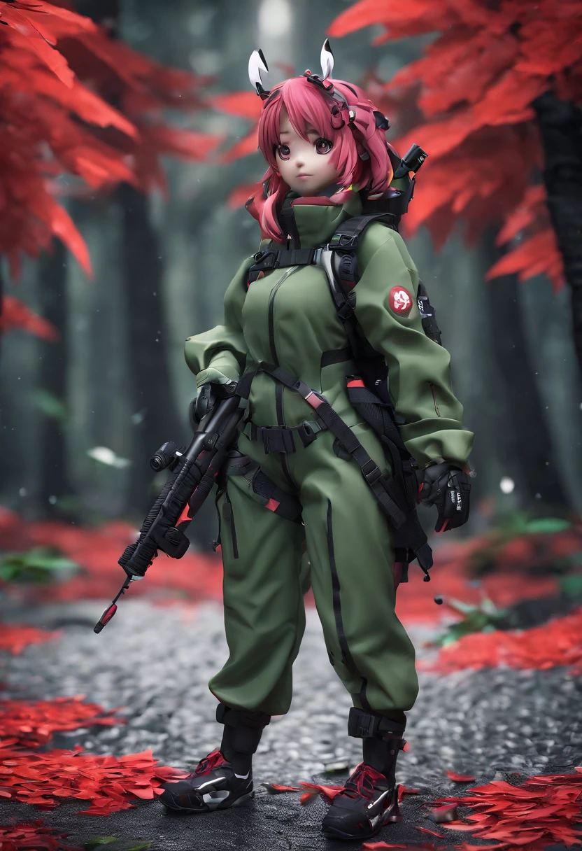 3D rendering of (An adventurous rabbit sister stands on the path between the autumn leaves), hairy, Green bright rabbit with big eyes, (Binoculars hanging from your chest:1.37), Wear a green fashion adventure outfit,green shorts, Red hiking boots on his feet, , cute ears, (Red and green berets:1.34),Red and green camping hats, (Carry a green backpack with you), (trowels), (camping equipment, )Related to many adventurous tools,(compass:1.37),
Curious to explore expressions, Cartoon, 4D, Fox,
Background: Autumn Leaf Forest Trail Red Forest, autumn forest, red illuminating fog, In a red dream, really beautiful forest, Beautiful forest, Beautiful hazy wood, Red shade spray, Breathable and beautiful trees, breath-taking beautiful trees, red fog, beautiful forests and trees, Bright but dark red, red trees,{{Masterpiece}},{{{Best quality}}},{{Ultra-detailed}}, {{{illustration}}},{{Disheveled hair}},concept art of character,Game scene graph,Clear facial features,close up photograph,Photography,postapocalyptic,Masterpiece,archviz/building rendering,Quixel Megascans Render,corona rendered,rendering by octane,v-ray,High detail,hyper qualit,high resolution,trending on artstationh,hyper photorealism,surrealism,HD,8K tilt shift,Long shot,Split Lighting,