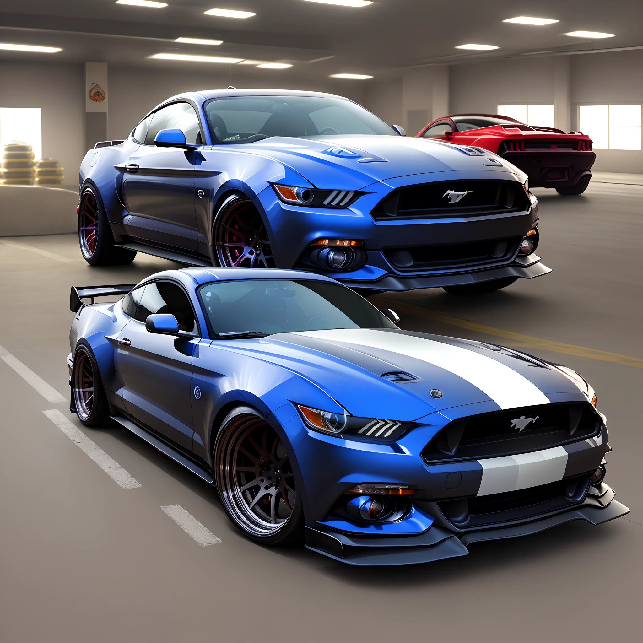 Mustang com body kit