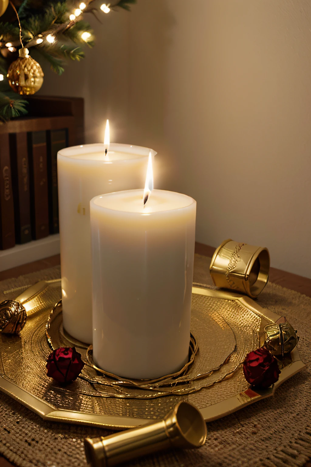 Special candles flavored in magical wedding, super realista, hiper realista, 8K.