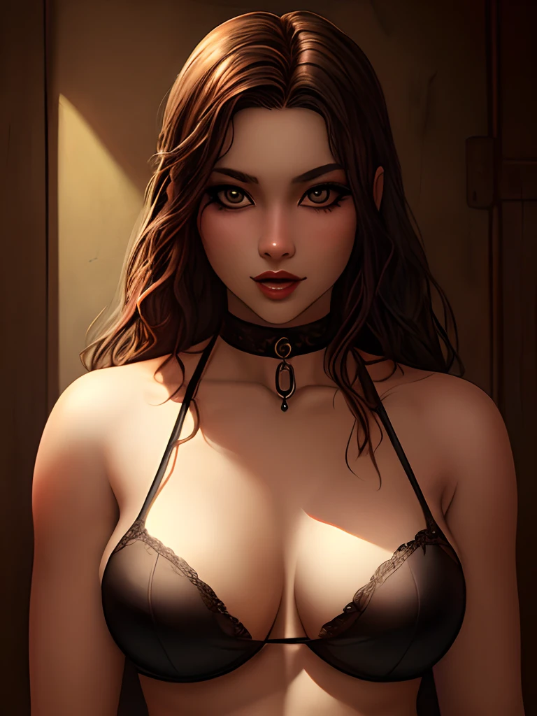 Masterpiece, High quality, (Brown-skinned girl), Goth, realistic beauty, photographie, ultrarealistic