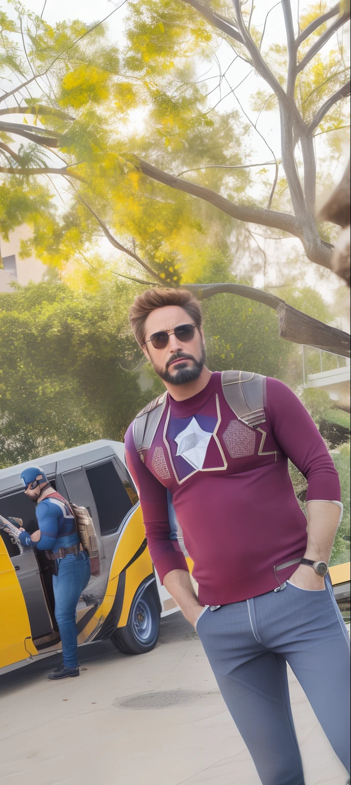 extremely detailed photo a man wearing captain america armor lorarobertdj, stylish short beard, model photoshoot, 8k UHD, ultra detailed, RAW photography