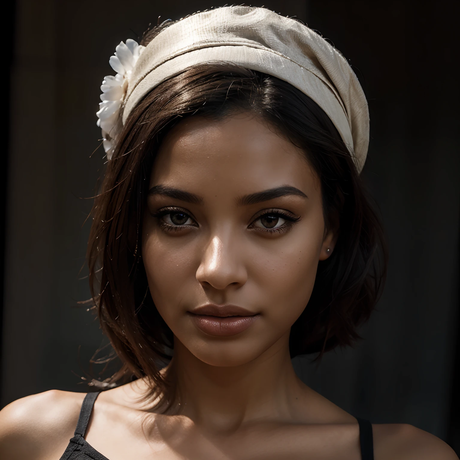 visage, femme noire, jolie, ultrarealistic, realistic beauty
